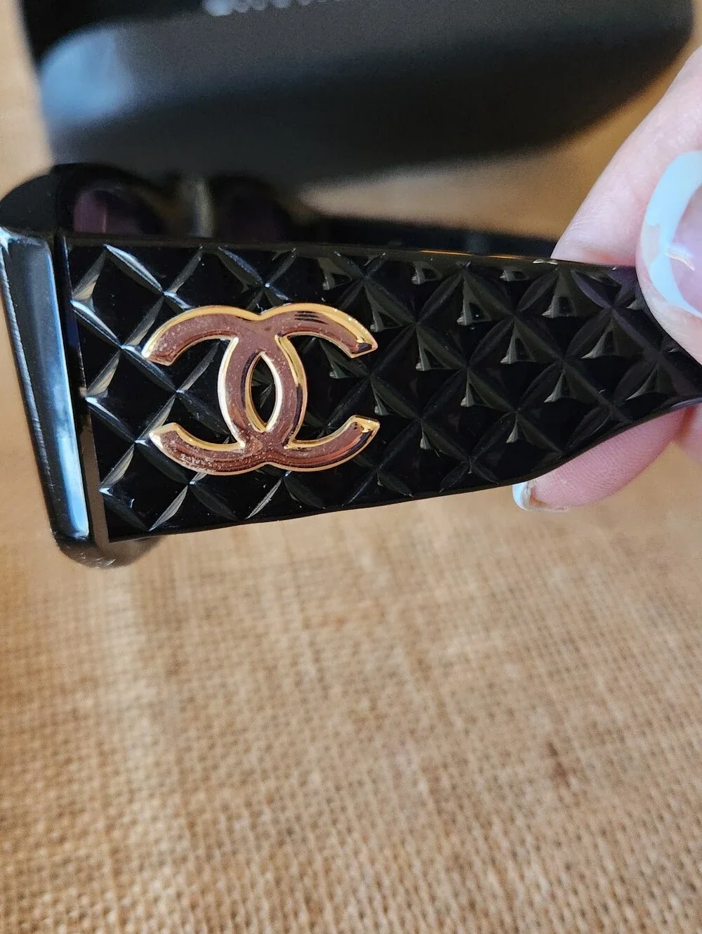 Chanel Sunglasses Black & Goldtone 01450 94305 Re Poshing From Andrews777